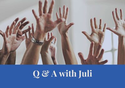 Webinar: Q&A with Juli