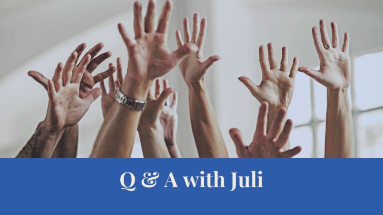 Webinar: Q&A with Juli
