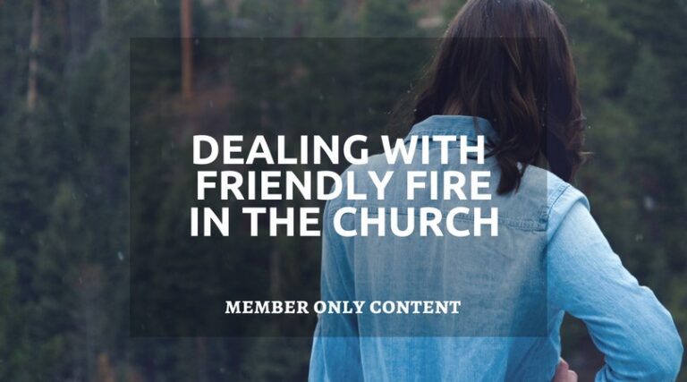 Dealing With Friendly Fire in the Church